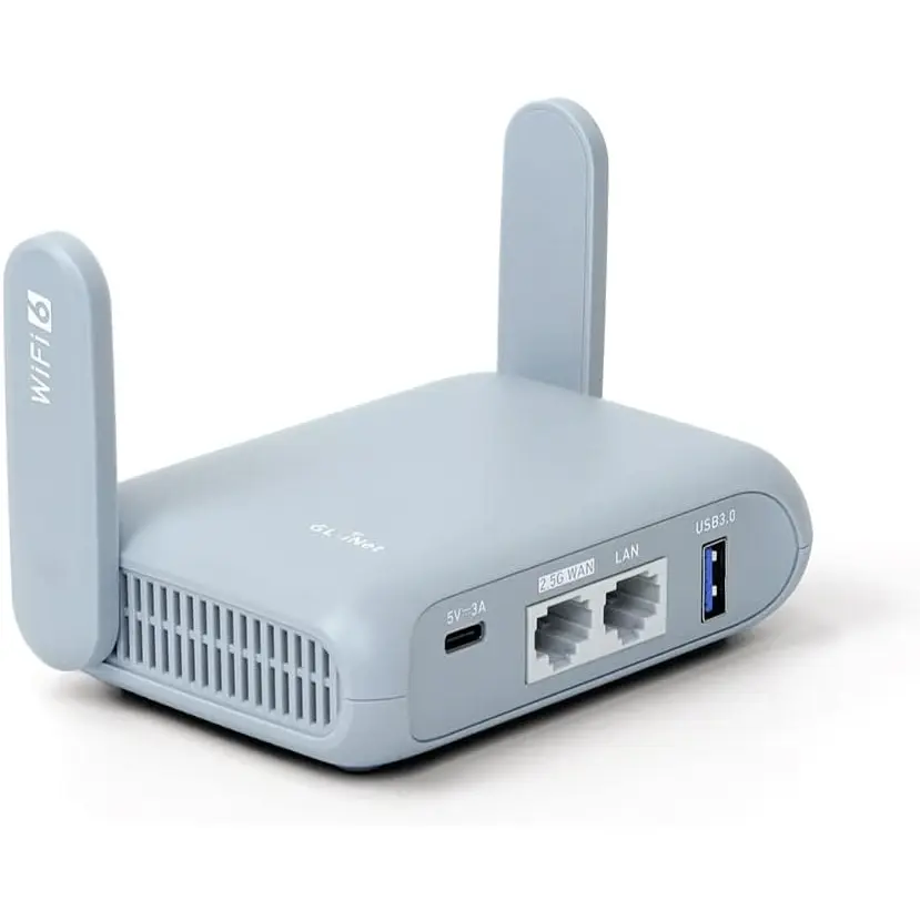 GL.iNet GL-MT3000 (Beryl AX) Portable Travel Router, Pocket-Sized Wi-Fi 6 with OpenVPN & Wireguard for Public - 1